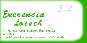 emerencia loisch business card